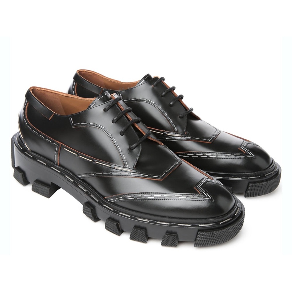 SOLD! Balenciaga Staple Derby Oxford in Black Calf